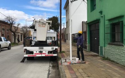 Tareas de mantenimiento en el alumbrado público